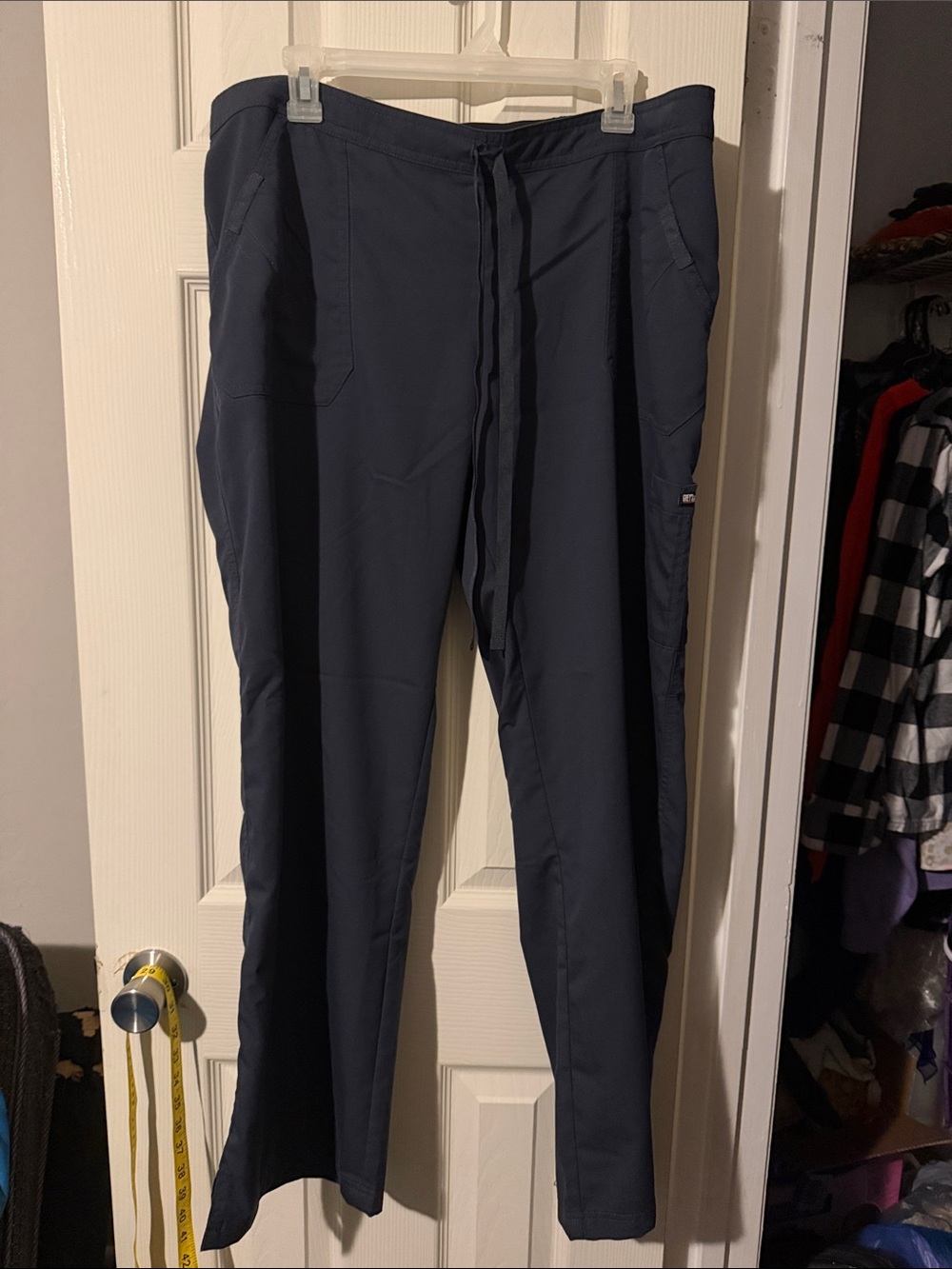 #157 Grey's Anatomy Grey Drawstring Scrub Joggers